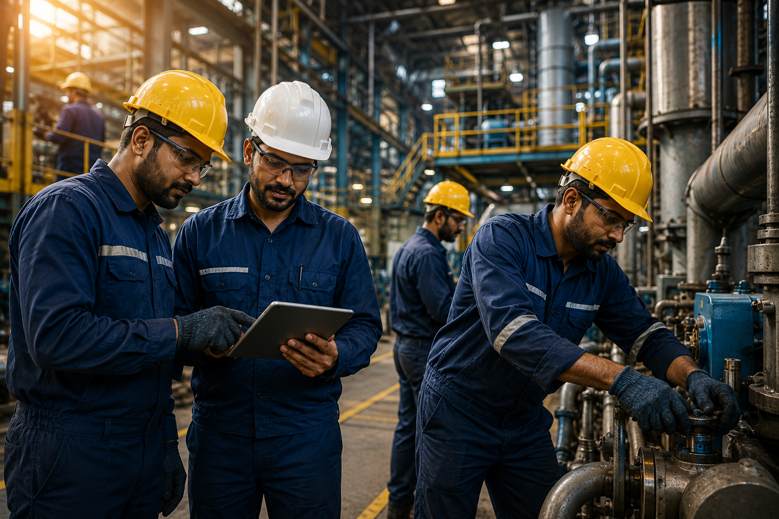 Industrial workers supported by Forceva Workforce Solutions